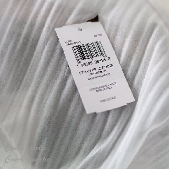 NWT Coach CL963 Men's Ethan Backpack In Smooth Calf Leather *SEALED* - Picture 9 of 9